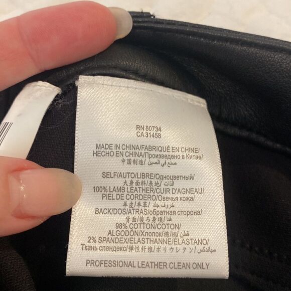 BCBG Max Azria Lamb Leather pants NWOT - Picture 9 of 12